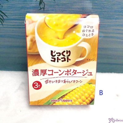 SP188306 日本製 Pokka Sapporo 即食濃湯 (一盒 3 包) - 粟米忌廉濃湯 B